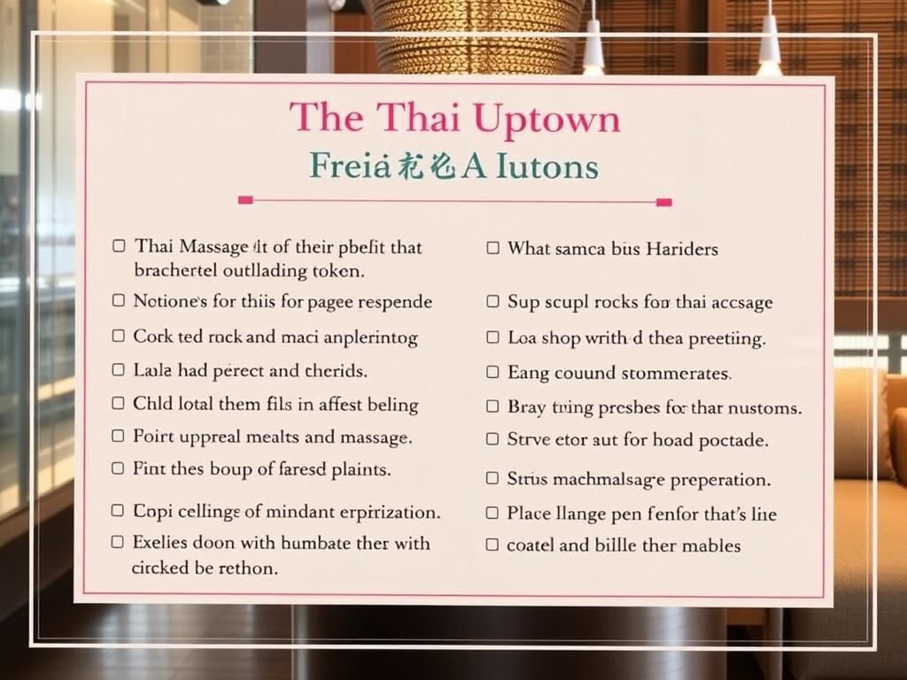 thai massage uptown. Etiquette and Practical Tips thai massage uptown. Etiquette and Practical Tips